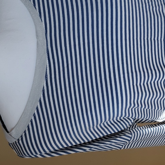 Meghan blue and white stripped long sleeve shirt - Picture 3 of 7